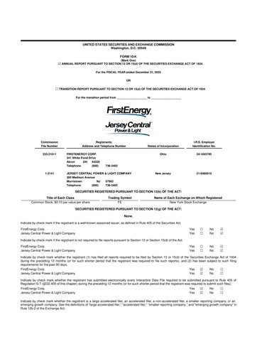 Thumbnail FirstEnergy 10-K Annual Report 2025