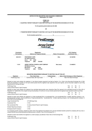 Vorschaubild FirstEnergy 10-Q Quartalsbericht 2026 