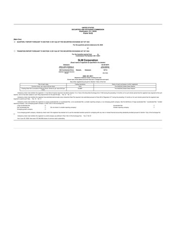 Thumbnail SLM Corporation (Sallie Mae) 10-Q Quarterly Report FY2026 