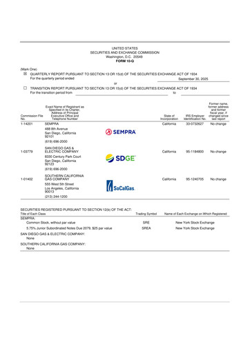 Thumbnail Sempra 10-Q Quarterly Report FY2025 