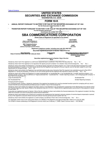 Thumbnail SBA Communications 10-K Annual Report 2025