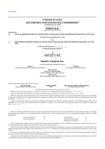 Thumbnail Intuitive Surgical 10-K Annual Report 2023