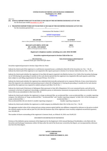 Thumbnail inTEST Corporation 10-K Annual Report 2015