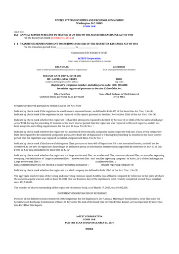 Thumbnail inTEST Corporation 10-K Annual Report 2016