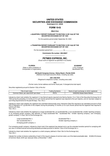Thumbnail PetMed Express
 10-Q Quarterly Report FY2025 