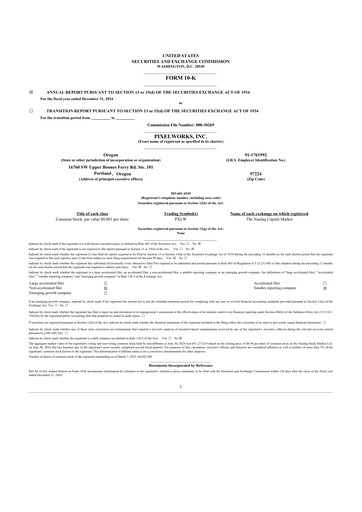 Thumbnail Pixelworks 10-K Annual Report 2024