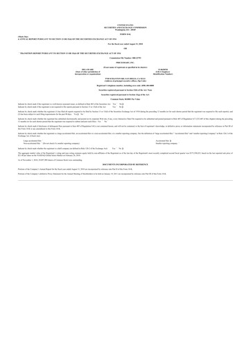 Thumbnail PriceSmart
 10-K Annual Report 