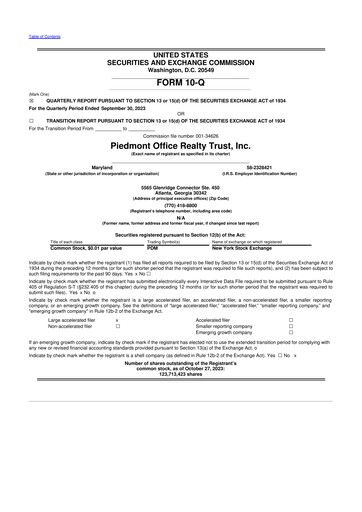 Thumbnail Piedmont Realty Trust 10-Q Quarterly Report FY2023 