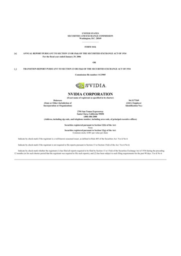 Thumbnail NVIDIA 10-K Annual Report 