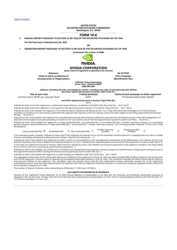 Thumbnail NVIDIA 10-K Annual Report 2023