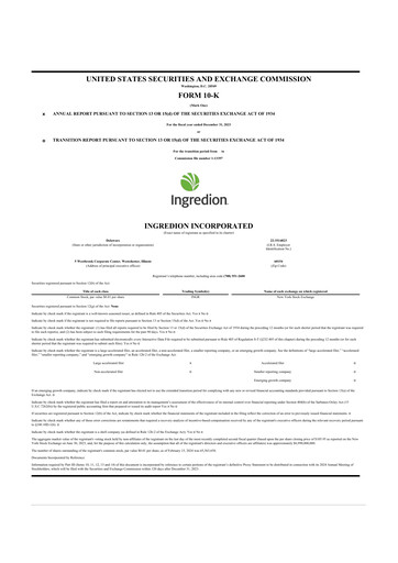 Thumbnail Ingredion 10-K Annual Report 2023