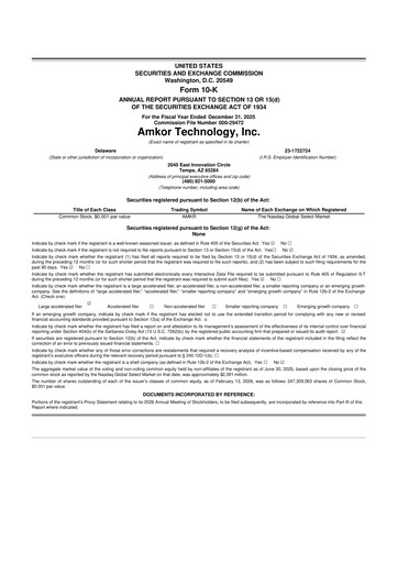 Thumbnail Amkor Technology
 10-K Annual Report 2025