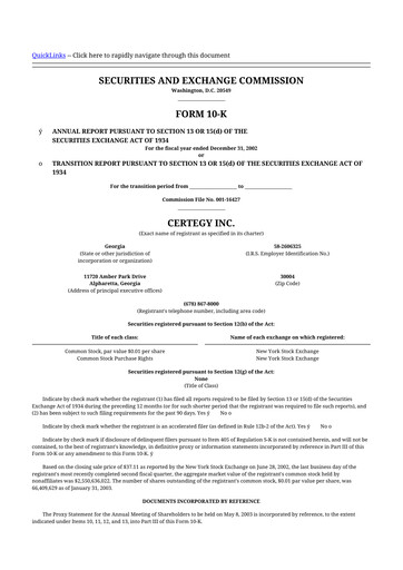 Thumbnail Fidelity National Information Services 10-K Annual Report 