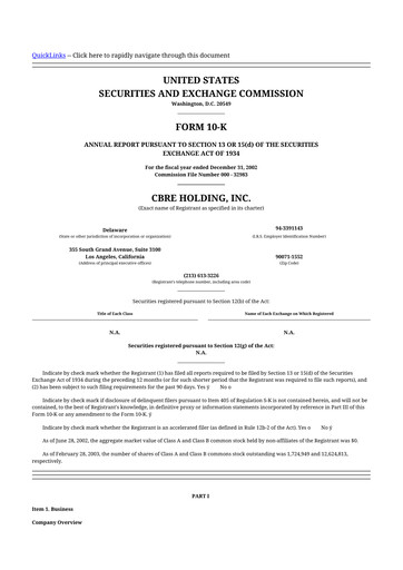 Thumbnail CBRE Group
 10-K Annual Report 