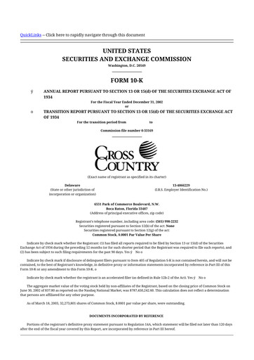 Thumbnail Cross Country Healthcare 10-K Annual Report 