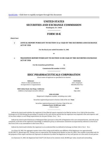 Thumbnail Biogen 10-K Annual Report 