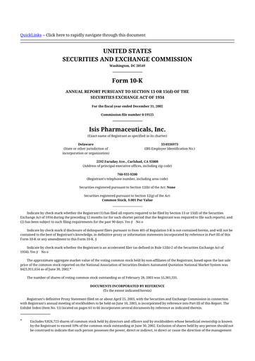 Thumbnail Ionis Pharmaceuticals
 10-K Annual Report 