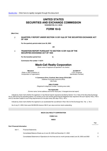 Thumbnail Veris Residential 10-Q Quarterly Report FY 