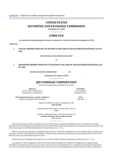 Thumbnail VIAVI Solutions
 10-K Annual Report 