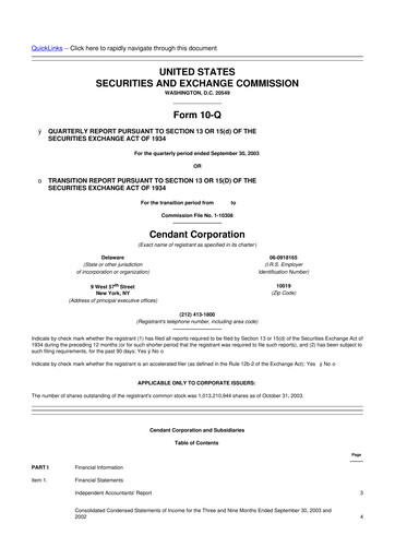 Thumbnail Avis Budget Group
 10-Q Quarterly Report FY 