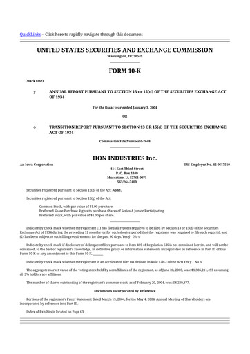 Thumbnail HNI Corporation
 10-K Annual Report 