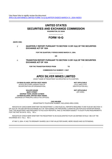 Thumbnail Golden Minerals
 10-Q Quarterly Report FY 