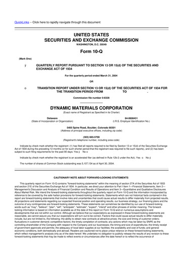 Thumbnail DMC Global 10-Q Quarterly Report FY 