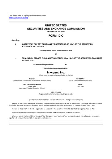 Vorschaubild Crexendo 10-Q Quartalsbericht  