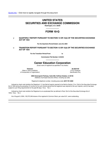 Miniature Perdoceo Education 10-Q Rapport trimestriel  