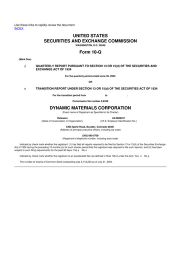 Thumbnail DMC Global 10-Q Quarterly Report FY 