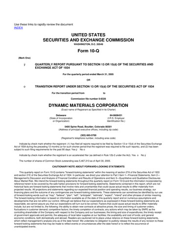 Thumbnail DMC Global 10-Q Quarterly Report FY 