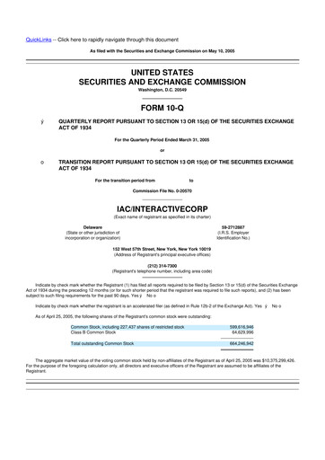 Thumbnail Match Group 10-Q Quarterly Report FY 