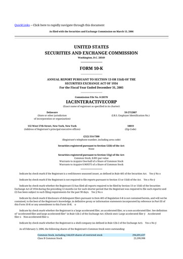 Thumbnail Match Group 10-K Annual Report 