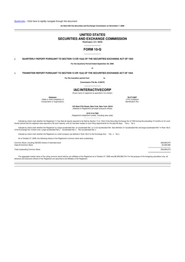 Thumbnail Match Group 10-Q Quarterly Report FY 