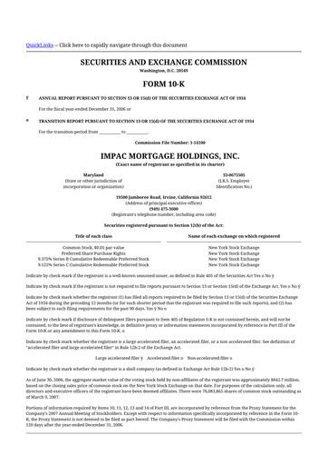 Vorschaubild Impac Mortgage Holdings 10-K Jahresbericht 
