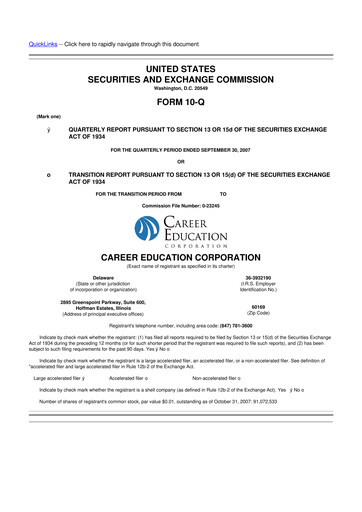 Miniature Perdoceo Education 10-Q Rapport trimestriel  