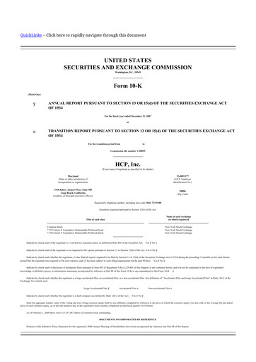 Thumbnail Healthpeak Properties
 10-K Annual Report 