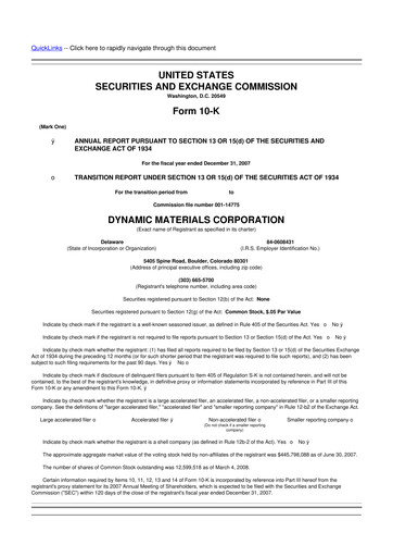 Thumbnail DMC Global 10-K Annual Report 