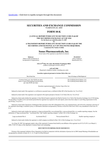 Thumbnail Achieve Life Sciences
 10-K Annual Report 