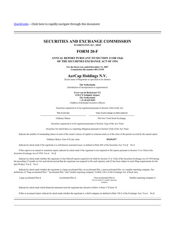 Thumbnail AerCap 20-F Annual Report 