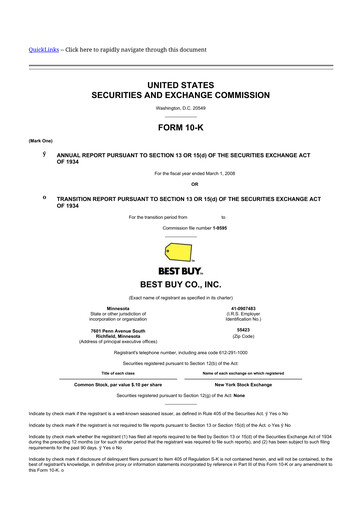 Thumbnail Best Buy 10-K Annual Report 