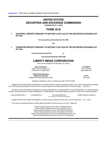 Thumbnail QVC Group 10-Q Quarterly Report FY 