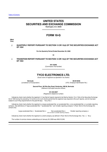 Thumbnail TE Connectivity
 10-Q Quarterly Report FY 