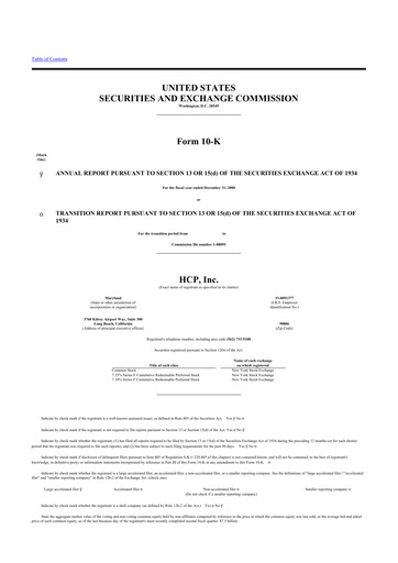 Thumbnail Healthpeak Properties
 10-K Annual Report 