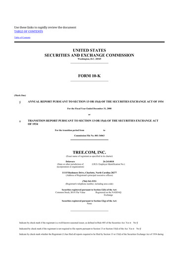 Thumbnail LendingTree 10-K Annual Report 