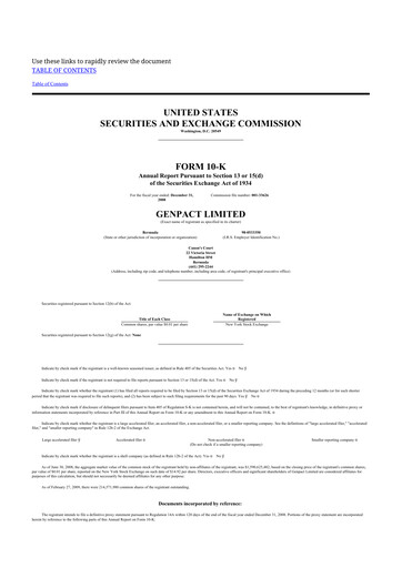 Thumbnail Genpact 10-K Annual Report 