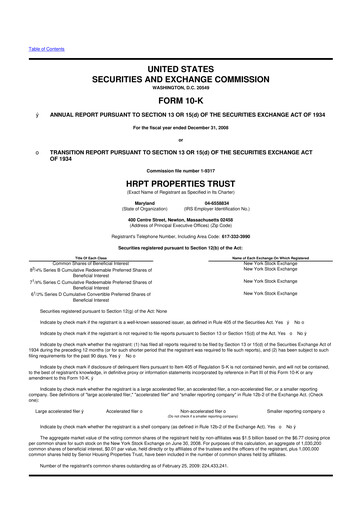 Thumbnail Equity Commonwealth 10-K Annual Report 