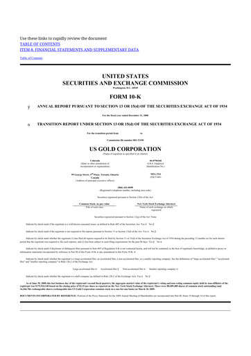 Thumbnail McEwen Mining 10-K Annual Report 