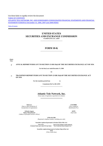 Miniature ATN International 10-K Rapport annuel 