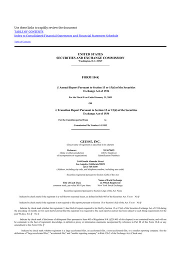 Thumbnail Guess 10-K Annual Report 